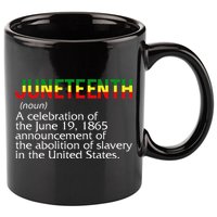 Juneteenth Noun A Celebration Held Annually 1865 Freedom Day 11oz C Handle Ceramic Mug