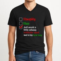 Just Needs A Little Calming Vestibular Input And A Big Bear V-Neck T-Shirt
