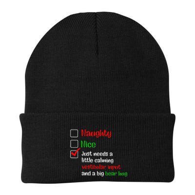 Just Needs A Little Calming Vestibular Input And A Big Bear Beanie