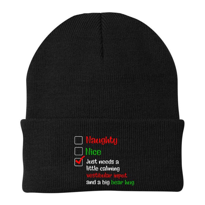 Just Needs A Little Calming Vestibular Input And A Big Bear Beanie