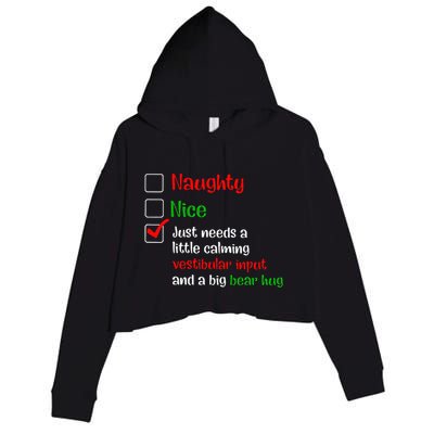 Just Needs A Little Calming Vestibular Input And A Big Bear Crop Fleece Hoodie