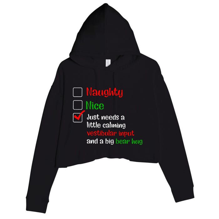 Just Needs A Little Calming Vestibular Input And A Big Bear Crop Fleece Hoodie