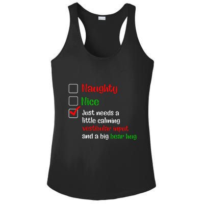 Just Needs A Little Calming Vestibular Input And A Big Bear Ladies PosiCharge Competitor Racerback Tank