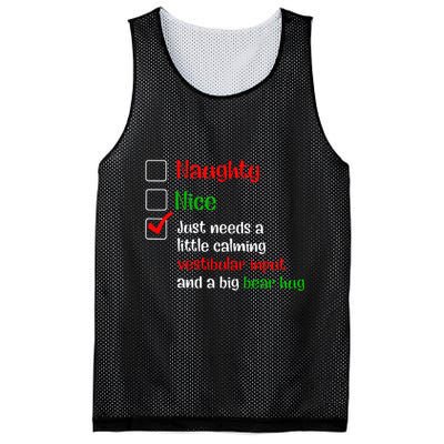 Just Needs A Little Calming Vestibular Input And A Big Bear Mesh Reversible Basketball Jersey Tank