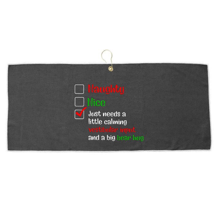 Just Needs A Little Calming Vestibular Input And A Big Bear Large Microfiber Waffle Golf Towel