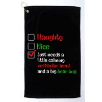 Just Needs A Little Calming Vestibular Input And A Big Bear Golf Towel