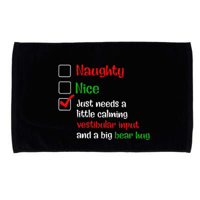Just Needs A Little Calming Vestibular Input And A Big Bear Microfiber Hand Towel