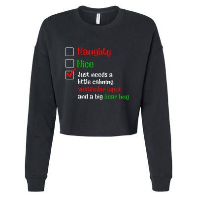 Just Needs A Little Calming Vestibular Input And A Big Bear Cropped Pullover Crew