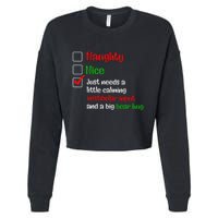 Just Needs A Little Calming Vestibular Input And A Big Bear Cropped Pullover Crew