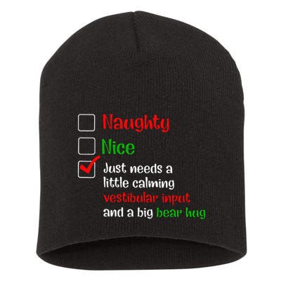 Just Needs A Little Calming Vestibular Input And A Big Bear Short Acrylic Beanie
