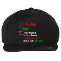 Just Needs A Little Calming Vestibular Input And A Big Bear Wool Snapback Cap