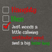 Just Needs A Little Calming Vestibular Input And A Big Bear Cotton Canvas Backpack