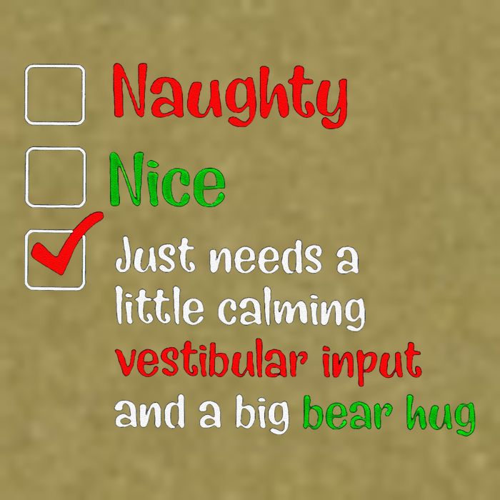 Just Needs A Little Calming Vestibular Input And A Big Bear Garment-Dyed Women's Muscle Tee