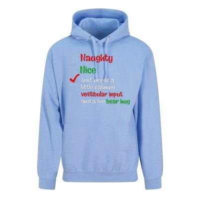 Just Needs A Little Calming Vestibular Input And A Big Bear Unisex Surf Hoodie