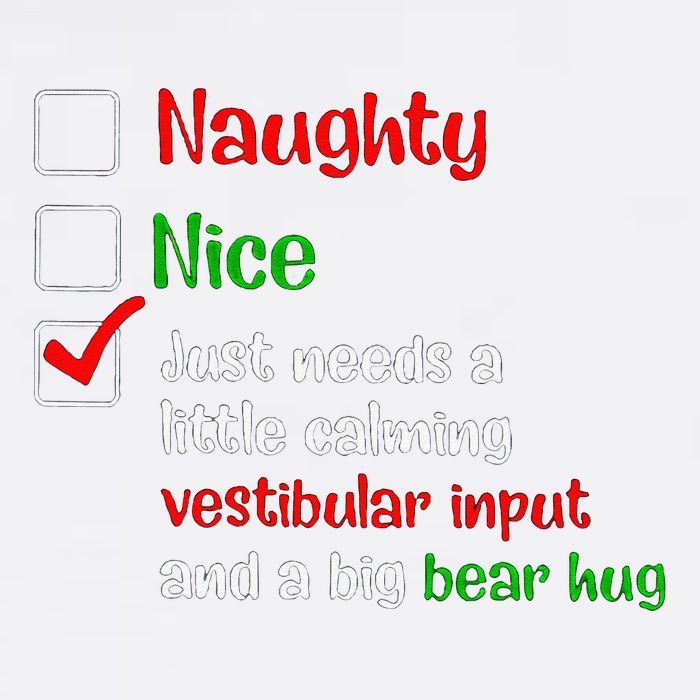Just Needs A Little Calming Vestibular Input And A Big Bear Garment-Dyed Sweatshirt