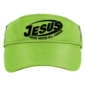 Jesus Name Above All Names Sports Style Logo Adult Drive Performance Visor