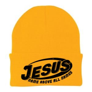 Jesus Name Above All Names Sports Style Logo Knit Cap Winter Beanie