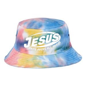 Jesus Name Above All Names Sports Style Logo Tie Dye Newport Bucket Hat