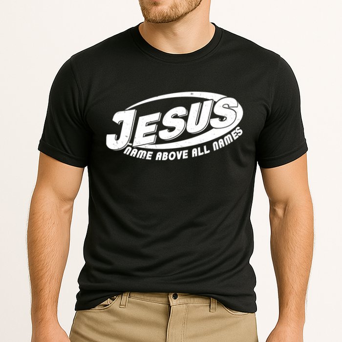Jesus Name Above All Names Sports Style Logo Cooling Performance Crew T-Shirt
