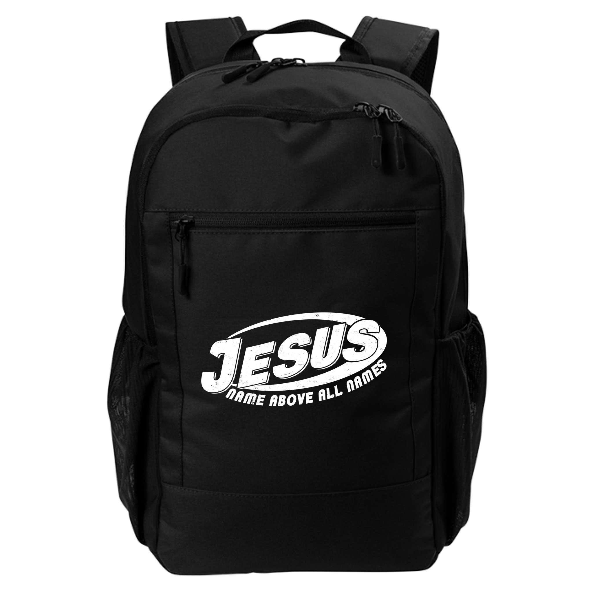 Jesus Name Above All Names Sports Style Logo Backpack