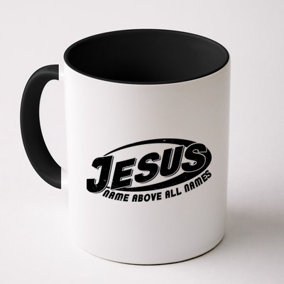Jesus Name Above All Names Sports Style Logo Mug