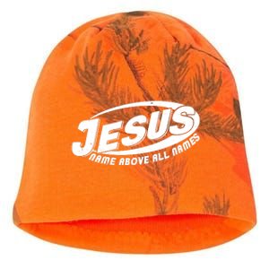 Jesus Name Above All Names Sports Style Logo Kati - Camo Knit Beanie