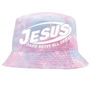 Jesus Name Above All Names Sports Style Logo Tie-Dyed Bucket Hat