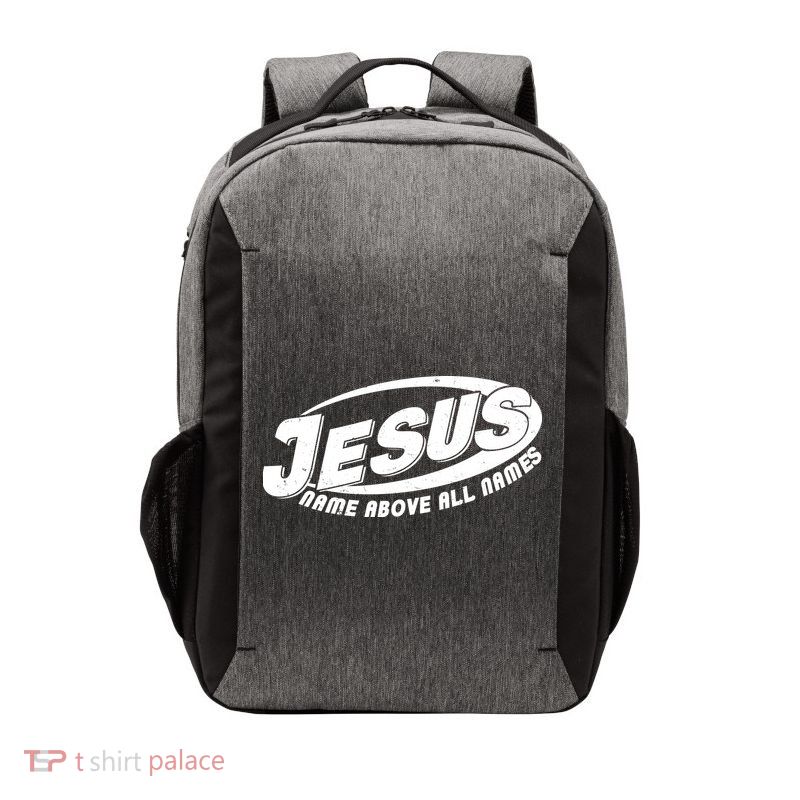 Jesus Name Above All Names Sports Style Logo Vector Backpack
