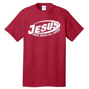 Jesus Name Above All Names Sports Style Logo Tall T-Shirt