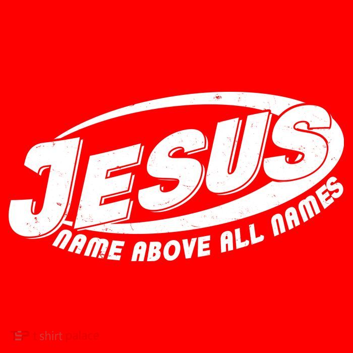 Jesus Name Above All Names Sports Style Logo Button