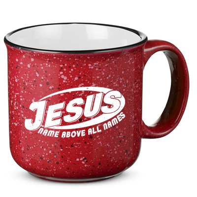 Jesus Name Above All Names Sports Style Logo 15oz Campfire Ceramic Mug