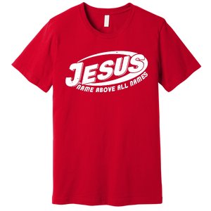 Jesus Name Above All Names Sports Style Logo Premium T-Shirt