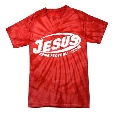 Jesus Name Above All Names Sports Style Logo Tie-Dye T-Shirt