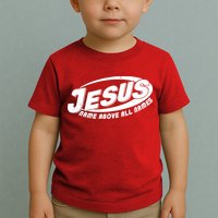 Jesus Name Above All Names Sports Style Logo Toddler T-Shirt