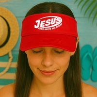 Jesus Name Above All Names Sports Style Logo Visor