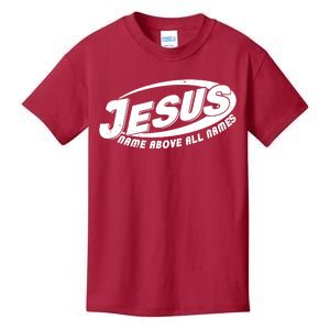 Jesus Name Above All Names Sports Style Logo Kids T-Shirt