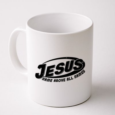 Jesus Name Above All Names Sports Style Logo Coffee Mug