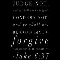 Judge Not, And Ye Shall Not Be Judged Luke 637 Drawstring Bag