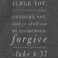 Judge Not, And Ye Shall Not Be Judged Luke 637 Vector Backpack