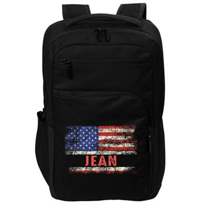 Jean Name American Flag Jean First Name Impact Tech Backpack