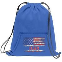 Jean Name American Flag Jean First Name Sweatshirt Cinch Pack Bag