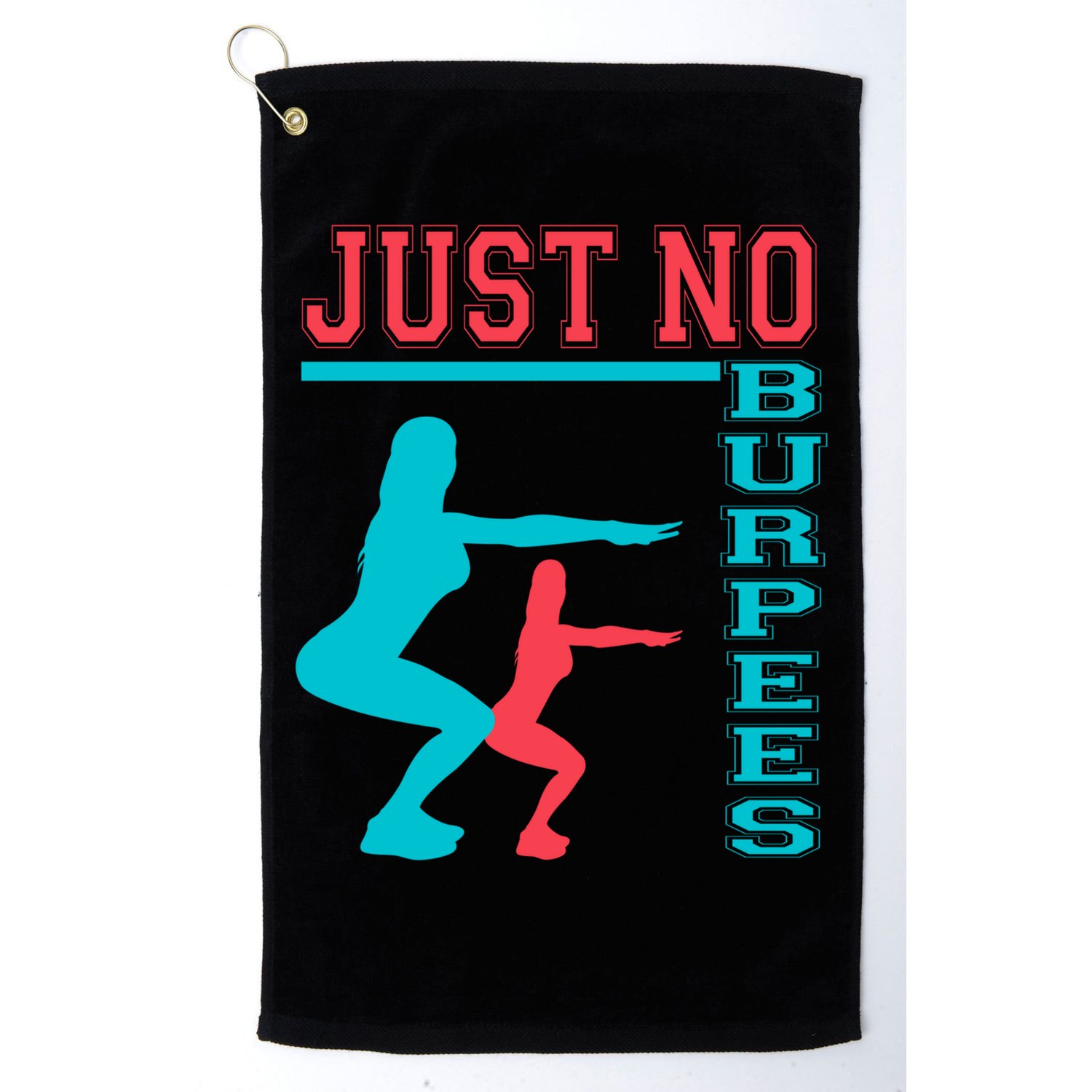 Just No Burpees Gym Fitness 'S Bodybuilding Gift Golf Towel