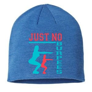 Just No Burpees Gym Fitness 'S Bodybuilding Gift Sustainable Beanie