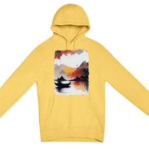 Japanese Ninh Binh Town Premium Pullover Hoodie