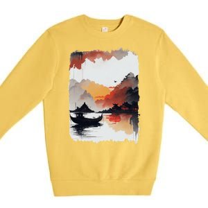 Japanese Ninh Binh Town Premium Crewneck Sweatshirt