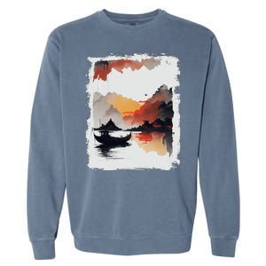 Japanese Ninh Binh Town Garment-Dyed Sweatshirt