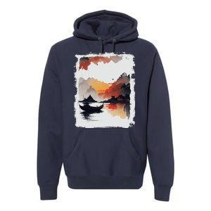 Japanese Ninh Binh Town Premium Hoodie