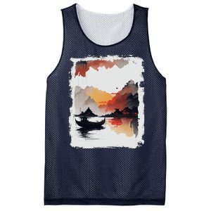 Japanese Ninh Binh Town Mesh Reversible Basketball Jersey Tank