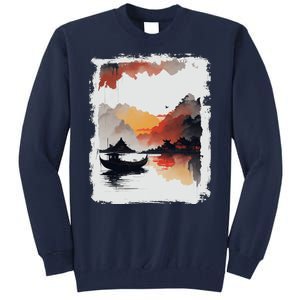 Japanese Ninh Binh Town Tall Sweatshirt