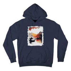 Japanese Ninh Binh Town Tall Hoodie